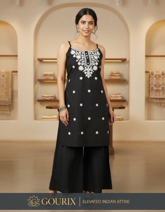 Midnight Grace Straight Kurta Set