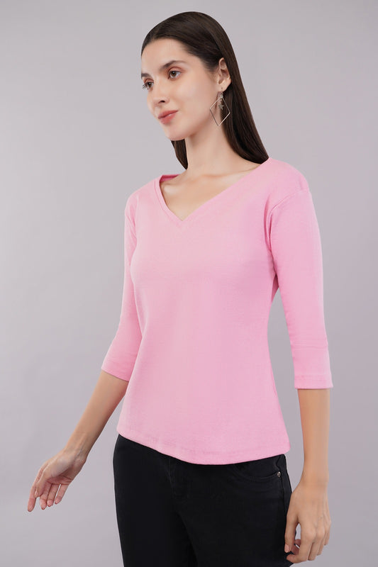 Women's High Neck Full Sleeve Top
