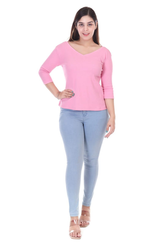 Women's High Neck Full Sleeve Top