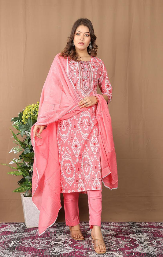 Straight Kurta Set with Dupatta
