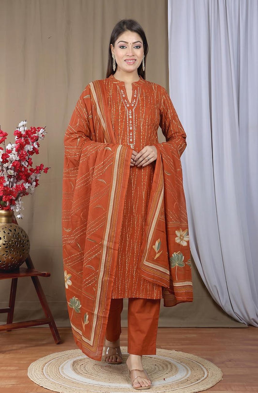 3-Piece Anarkali Set with Dupatta