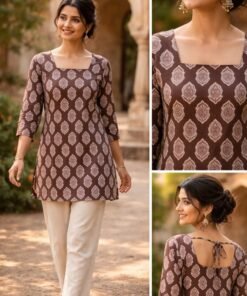 Trendy Cotton Women's Clothing - Festive Design
